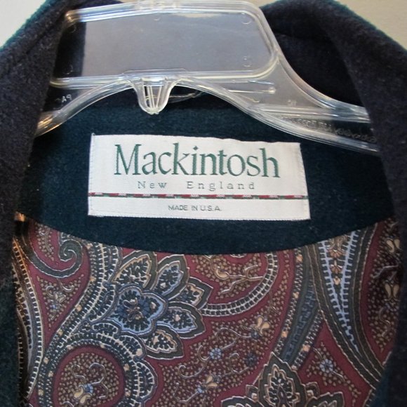 VINTAGE Mackintosh Authentic RED & Green Wool 12 - Picture 8 of 12